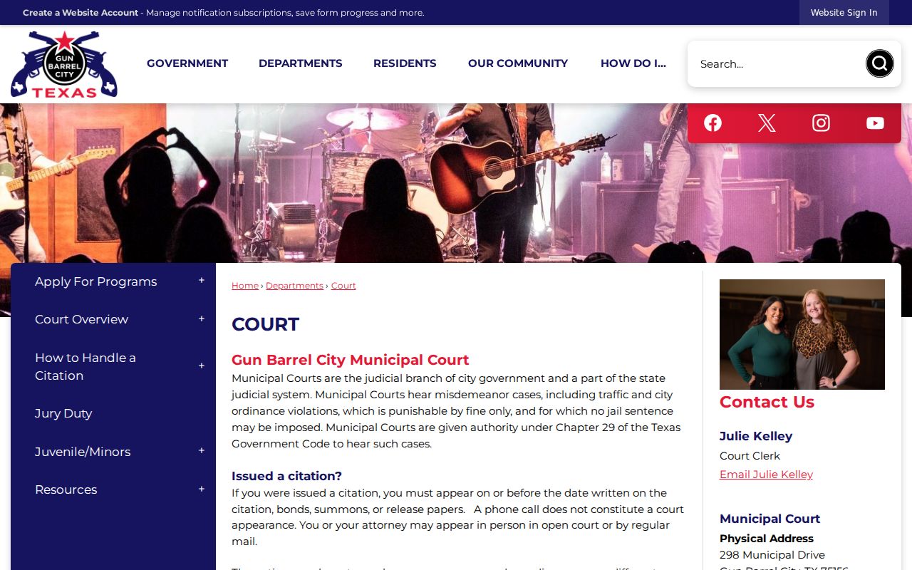 Henderson County traffic court records and Gun Barrel City rules